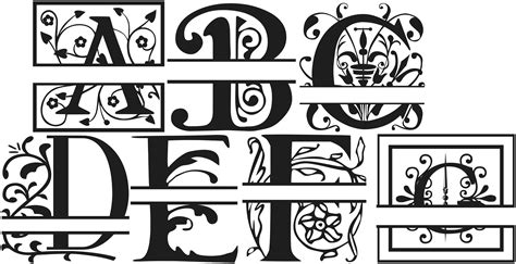 split monogram fonts images regal split letter monogram fonts