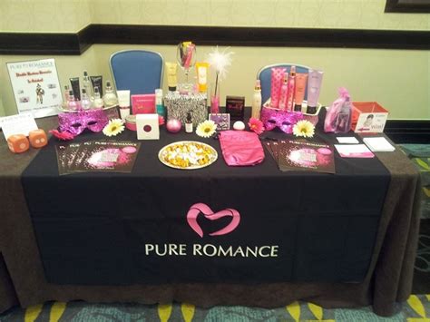 my mild booth set up from a vendor event pure romance