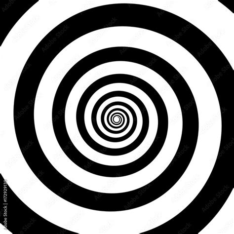 obraz spirala  kolorze czarnym na bialym tle ilustracji wektorowych