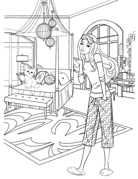 barbie beach coloring pages coloring pages