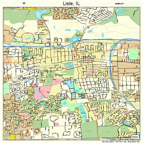 lisle illinois street map