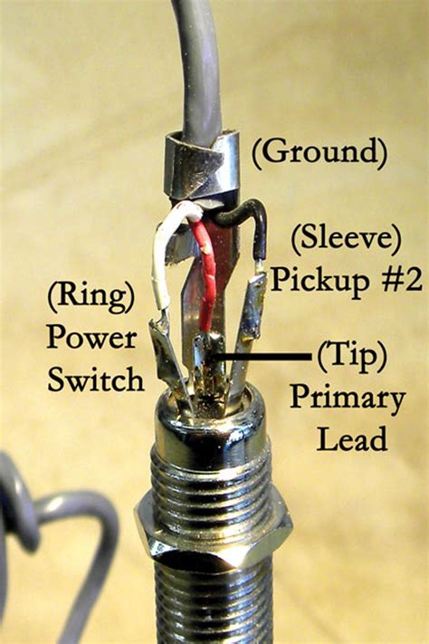 guitar barrel jack wiring diagram
