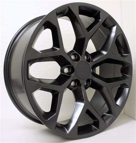 gmc style satin black snowflake   wheels