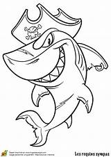 Requin Pirate Shark Hugolescargot Poisson Requins Déguisé Dieren Coloriages Kiezen Escargot Partager sketch template
