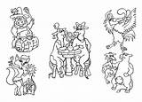 Barnyard Coloring Pages Kids Easy Animals Party sketch template
