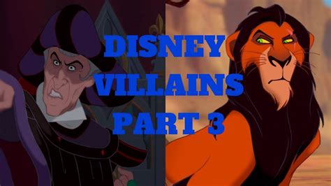 Disney Male Villains Outfits Part 3 Claude Frollo Vs