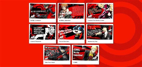 Persona 5 Gets Personal With Cute Customizable Valentine Cards