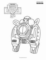Fortnite Coloring Jetpack Fun Super Royale sketch template