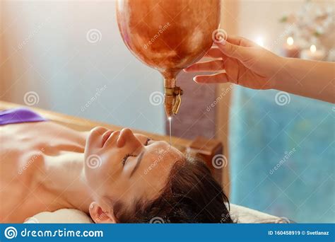ayurveda massage alternative healing therapy beautiful caucasian female