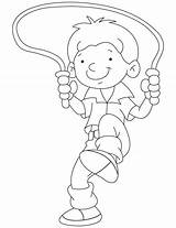 Coloring Pages Jump Rope Skipping Kids Color Print Colouring Jumping Bobby Getdrawings Sports sketch template