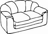 Sofa Coloring Furniture Designlooter Sketch Template sketch template
