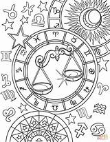 Libra Sternzeichen Waage Ausdrucken Bilancia Druckbare Horoscope Gemini Supercoloring Tierkreiszeichen Zodiaco Ausmalbild Capricorn Escorpio Turmakbanyoseramik sketch template