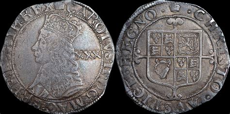 Great Britain 1661 Charles Ii 3rd Hammered Issue Halfcrown Ma Shops