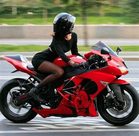 biker girl  kawasaki ninja motos deportivas motos de motocross