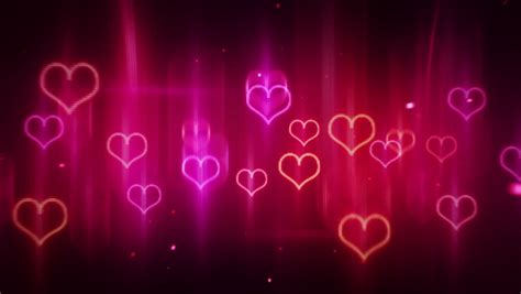 glowing neon hearts seamless loop background stock footage video 3180724 shutterstock