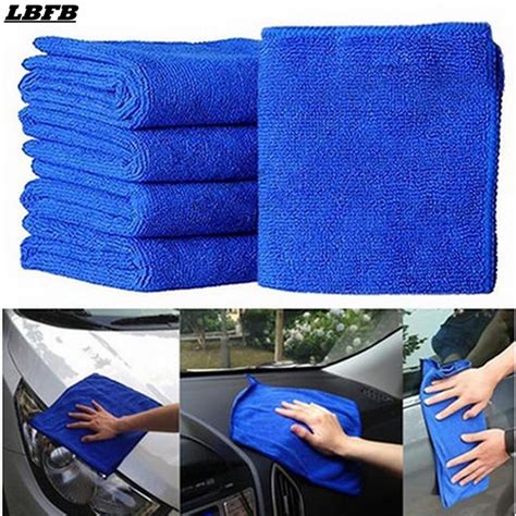 Buy Lbfb Practical 10pcs Blue Soft Absorbent Wash Cloth Car Auto Care