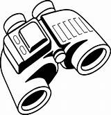 Coloring Pages Binoculars sketch template