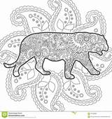 Scarabocchio Paisley Sforzo Rilascio Coloritura Adulto Disegnato Animale sketch template