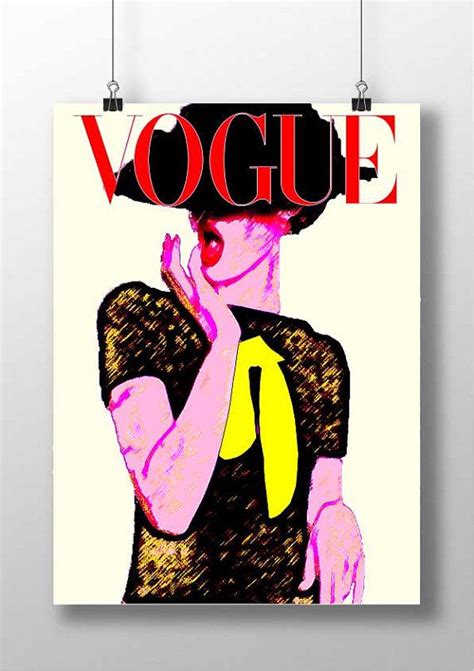 Pop Art Vogue Cover Print Vogue Magazine Cover Art By