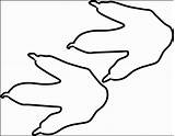 Footprint Baby Clipart Drawing Getdrawings Line sketch template