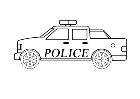easy police car coloring page coloring books