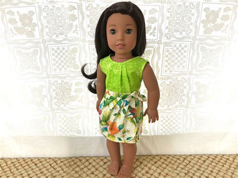 hawaiian skirt and tank top for dolls sarong skirt and