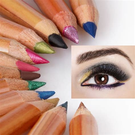 menow eye makeup wood eyeliner pencil  colors sparkle matte glitter eyeliner  beauty