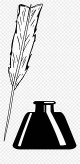 Inkwell Clipart Quill Pen Clip sketch template
