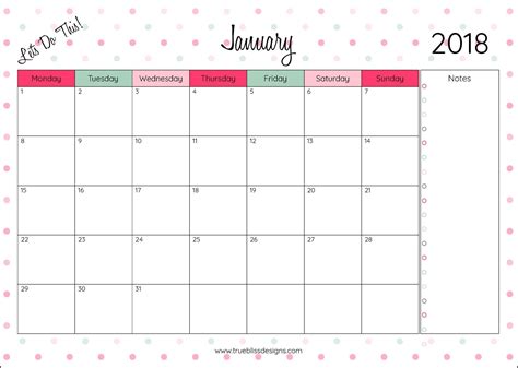 blank calendar page template instant  etsy