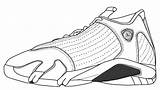 Jordan Drawing Coloring Shoes Jordans 14 Xiv Air Pages Shoe Drawings Nike Sketch Para Sneaker Sneakers Sketches Templates Bing Info sketch template