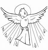 Holy Spirit Coloring Pages Gifts Getcolorings Printable Color sketch template