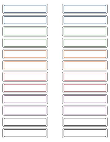 printable file label template  hanging file label template labels