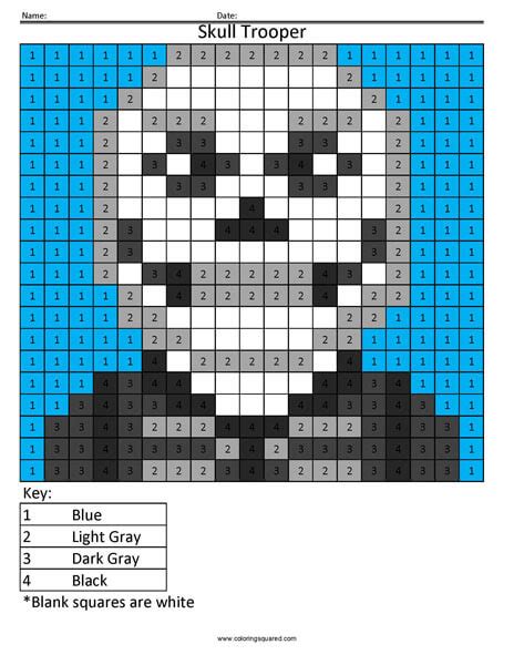 fortnite skull trooper coloring page coloring squared