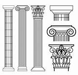 Ancient Grecia Colunas Gregas Antiga Imgarcade Grega Tatuagem História Escultura sketch template