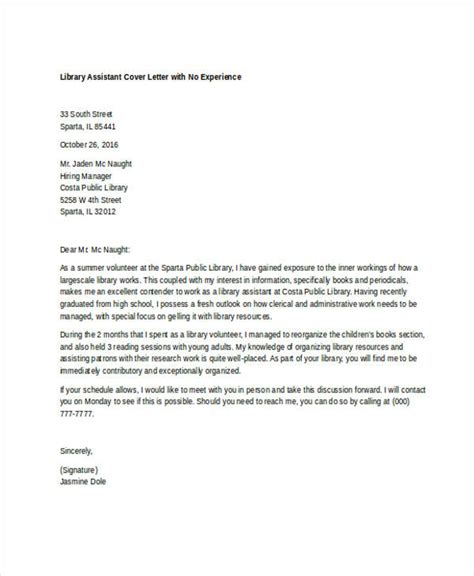 cover letter  library assistant  experience cover letter