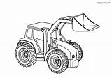 Traktor Trecker Tractor Schaufel Ausmalen Malvorlagen Ausmalbilder Malvorlage Einfacher Traktoren sketch template