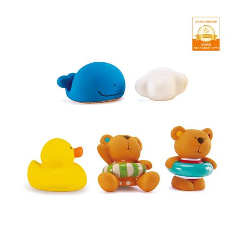 Teddy And Friends Bath Squirts E0201 Hape Toys
