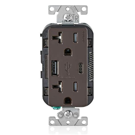 leviton    usb type  type  charging wall  outlet brown kitchen power pop ups