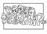 Coloring Pages Pie Pinkie Pony Pinki Little sketch template