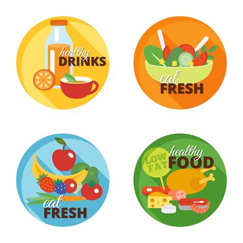 vector healthy eating flat icon