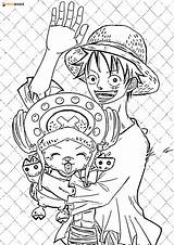 Luffy Coloriage Aniyuki sketch template