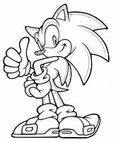 Sonic Coloring Pages Printable Amazing Hedgehog Kids Large sketch template