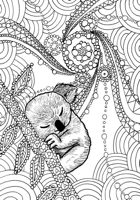koala mandala coloring pages viajesdeamor