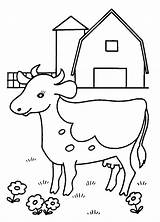 Cow Printable Template Coloring Pages Popular sketch template