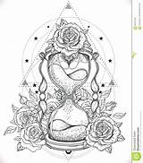 Sand Timer Drawing Hourglass Getdrawings Decorative sketch template