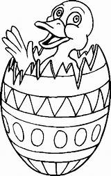 Easter Egg Coloring Pages Printable Kids Duck Boys Spring Color Eggs Colouring Sheets Holidays Printables Online Entertainment Hatching sketch template
