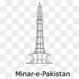 Minar Pakistan Sketch Flag Drawing Pencil Pages Paintingvalley Template sketch template