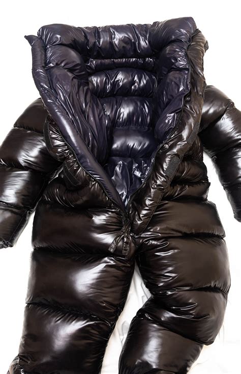 Glanznylon Oversized And Overfilled Puffy Suit Down Suit Shiny