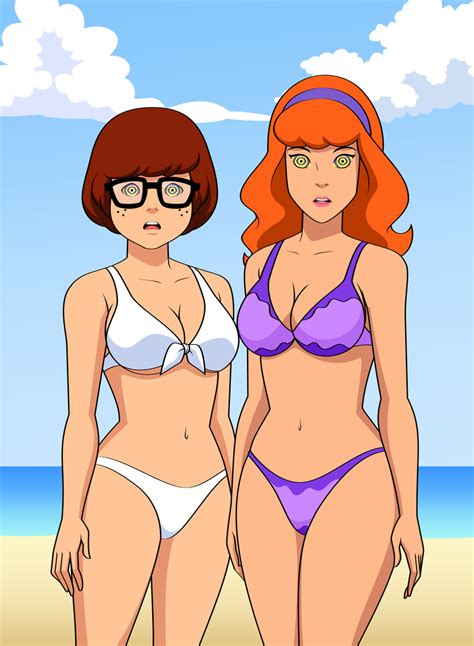 Beach Bikini Breasts Daphne Blake Femsub Glasses Jimryu