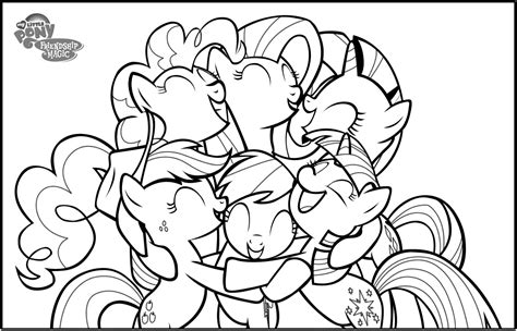 pony friendship  magic coloring page